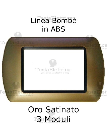 Placchetta Oro Satinato  compatibile e adattabile  Bticino Living Light