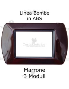 Placchetta Marrone compatibile e adattabile  Bticino Living Light