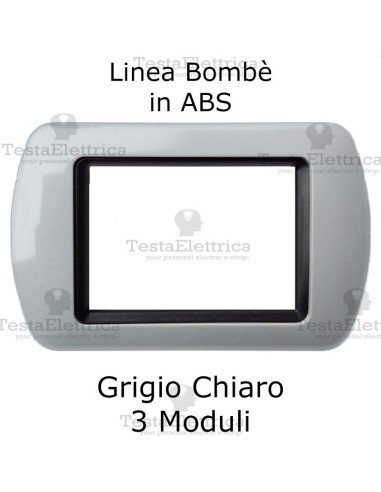 Placchetta Grigio Chiaro compatibile e adattabile  Bticino Living Light