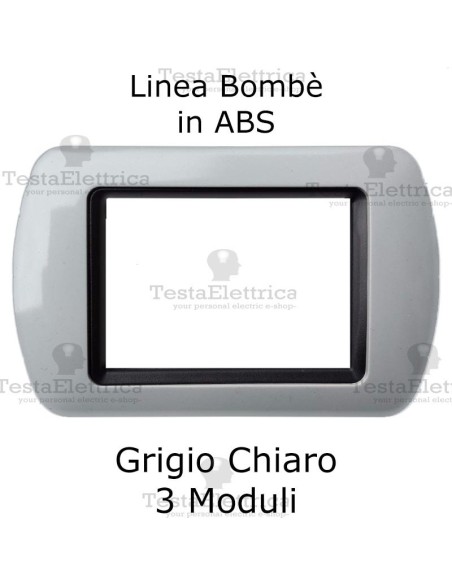 Placchetta Grigio Chiaro compatibile e adattabile  Bticino Living Light