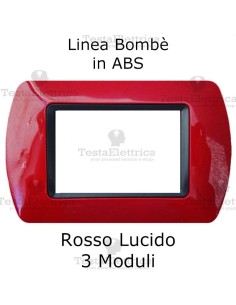 Placchetta Rosso Lucido  compatibile e adattabile  Bticino Living Light