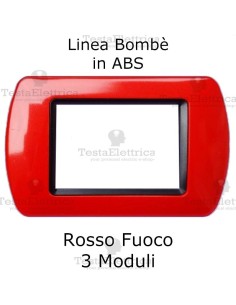 Placchetta Rosso Fuoco compatibile e adattabile  Bticino Living Light
