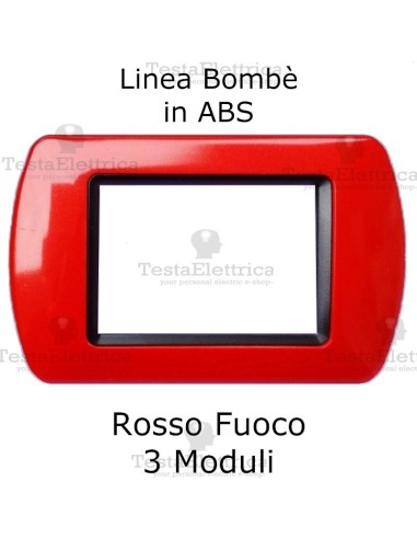 Placchetta Rosso Fuoco compatibile e adattabile  Bticino Living Light