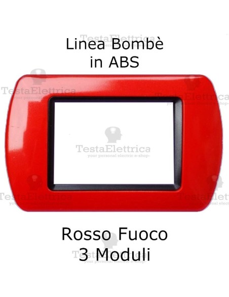 Placchetta Rosso Fuoco compatibile e adattabile  Bticino Living Light