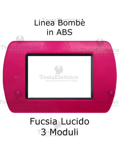 Placchetta Fucsia compatibile e adattabile  Bticino Living Light