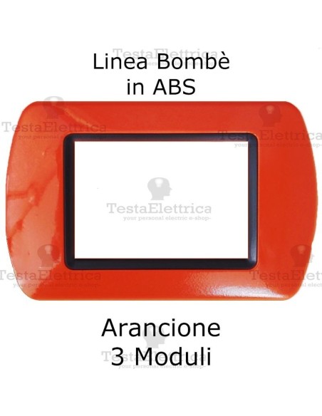 Placchetta Arancione compatibile e adattabile  Bticino Living Light