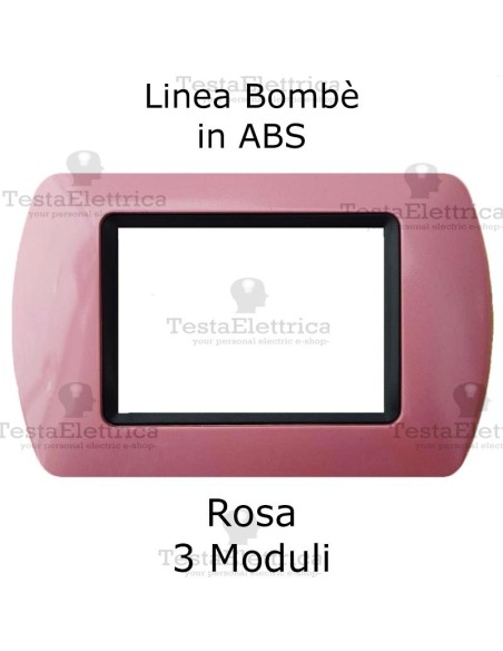 Placchetta Rosa compatibile e adattabile  Bticino Living Light