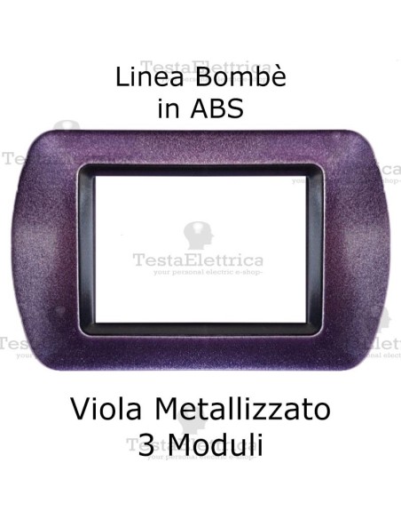 Placchetta Viola Metallizzato compatibile e adattabile  Bticino Living Light
