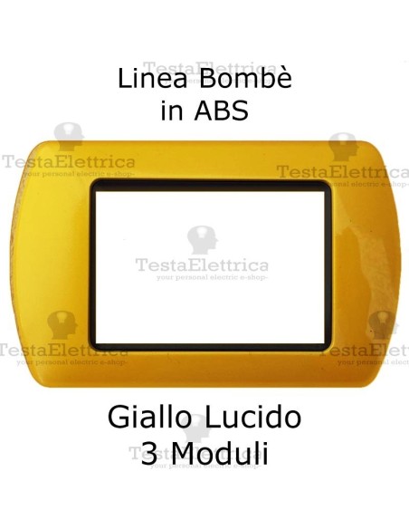 Placchetta Giallo Lucido compatibile e adattabile  Bticino Living Light