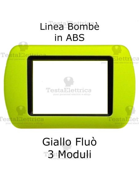 Placchetta Giallo Fluò compatibile e adattabile  Bticino Living Light