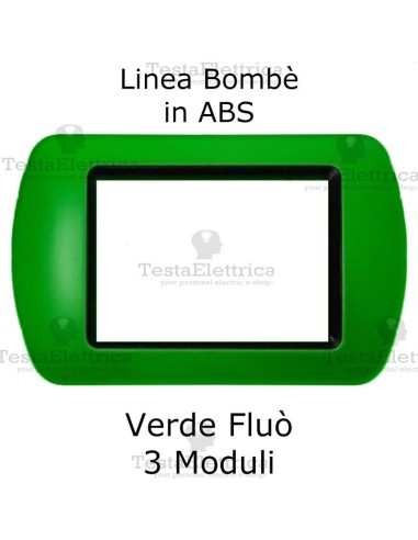 Placchetta Verde Fluò compatibile e adattabile  Bticino Living Light
