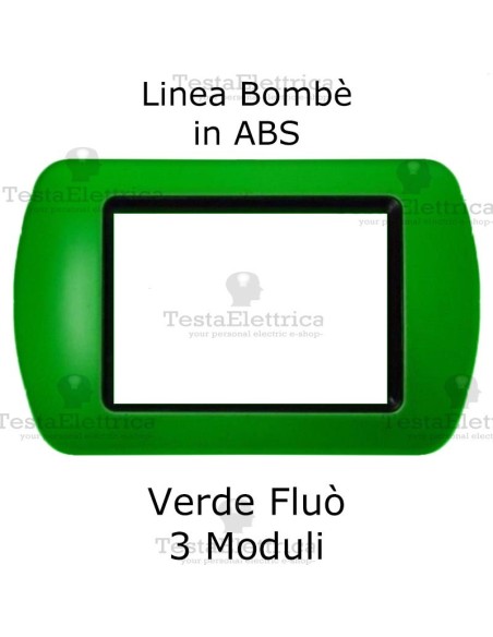 Placchetta Verde Fluò compatibile e adattabile  Bticino Living Light