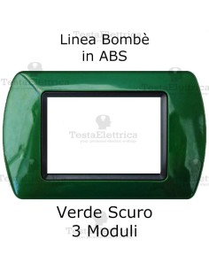 Placchetta Verde Scuro  compatibile e adattabile  Bticino Living Light