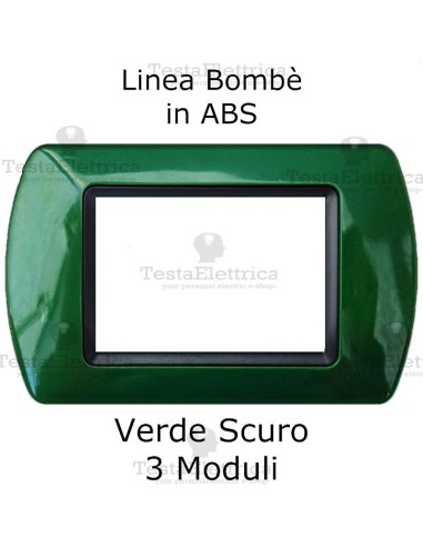 Placchetta Verde Scuro  compatibile e adattabile  Bticino Living Light