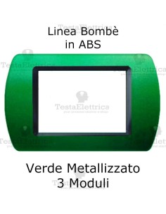 Placchetta Verde Metallizzato compatibile e adattabile  Bticino Living Light