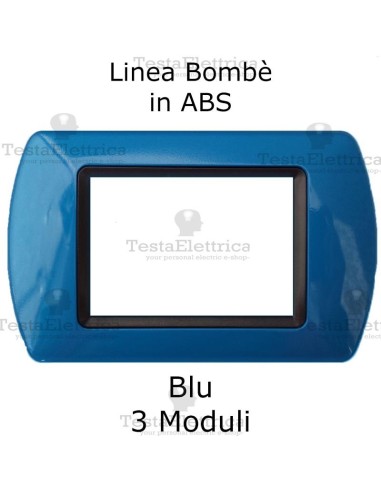 Placchetta Blu compatibile e adattabile  Bticino Living Light