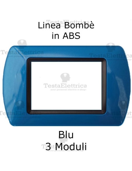 Placchetta Blu compatibile e adattabile  Bticino Living Light
