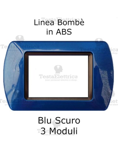 Placchetta Blu Scuro compatibile e adattabile  Bticino Living Light