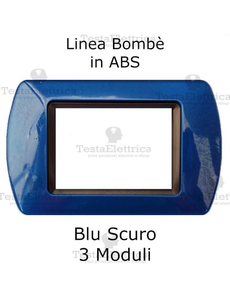 Placchetta Blu Scuro compatibile e adattabile  Bticino Living Light