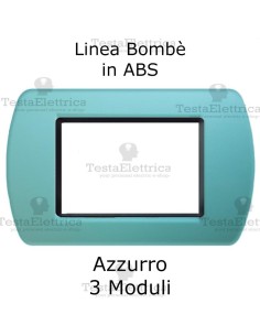 Placchetta Azzurro compatibile e adattabile  Bticino Living Light