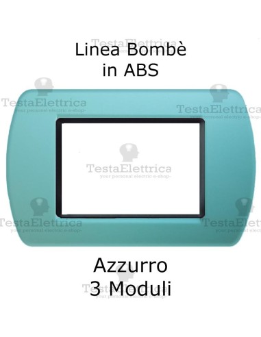 Placchetta Azzurro compatibile e adattabile  Bticino Living Light