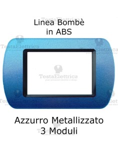 Placchetta Azzurro Metallizzato compatibile e adattabile  Bticino Living Light