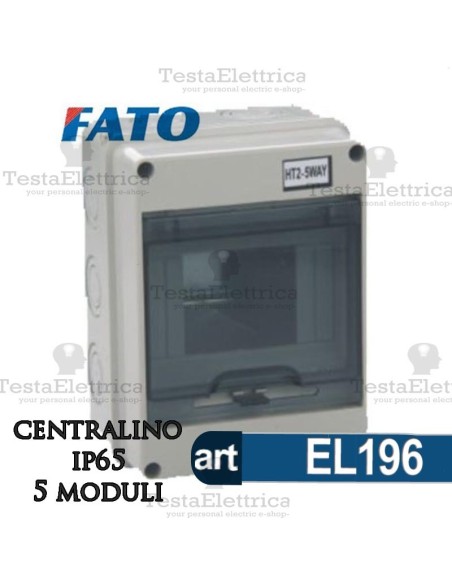 Centralino IP65 5 moduli FATO