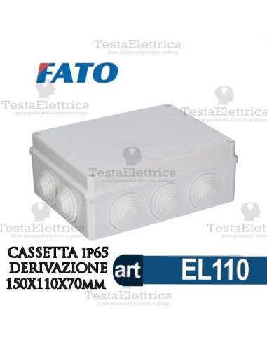 Cassetta di derivazione da parete  15x12 cm FATO