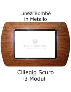 Placchetta compatibile Living Ciliegio Scuro 