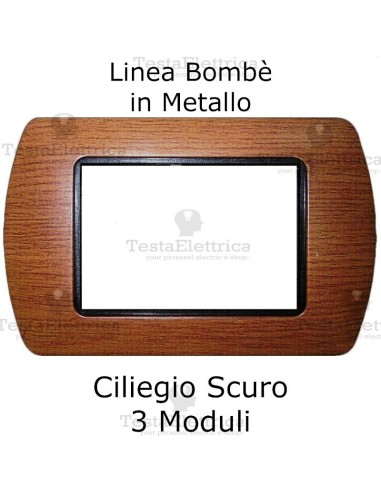 Placchetta compatibile Living Ciliegio Scuro 