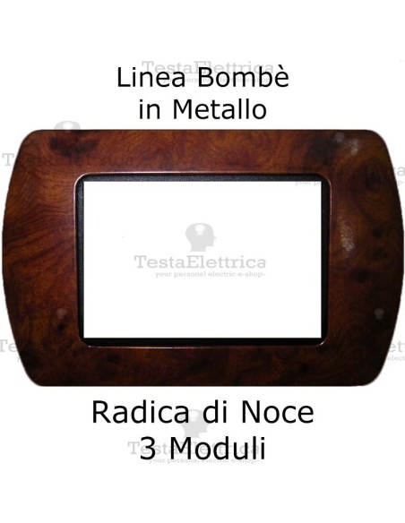 Placchetta compatibile Living Radica Noce 