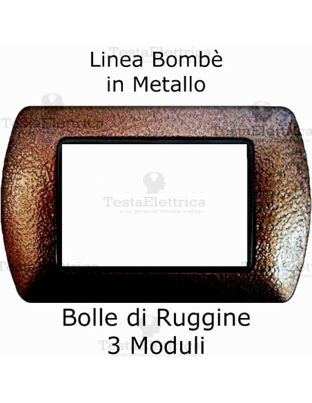 Placchetta compatibile Living Bolle di Ruggine