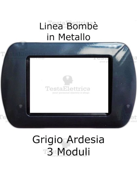 Placchetta compatibile Living Grigio Ardesia