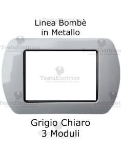 Placchetta compatibile Living Grigio Chiaro