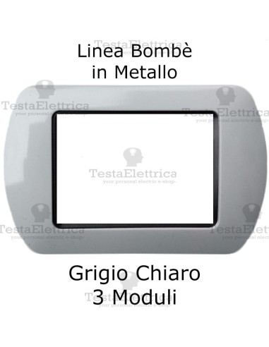 Placchetta compatibile Living Grigio Chiaro