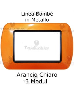 Placchetta mascherina compatibile bticino Living Arancione