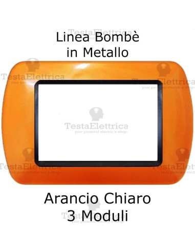 Placchetta mascherina compatibile bticino Living Arancione