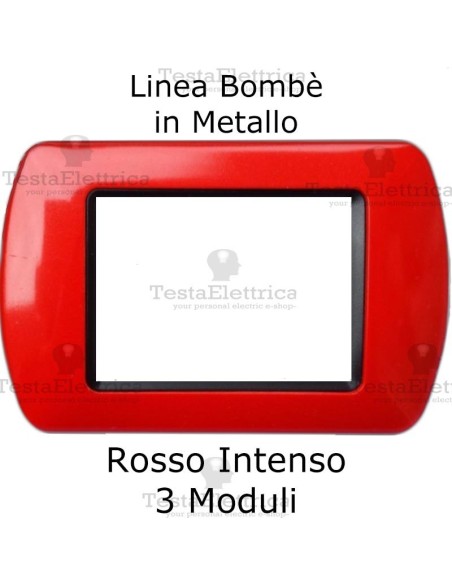 Placchetta compatibile bticino Living Rosso