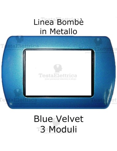 Placchetta compatibile bticino Living Light Blu 