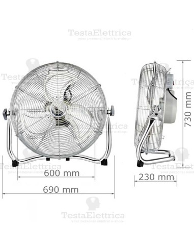 Ventilatore industriale acciaio Everest timar