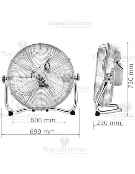 Ventilatore industriale acciaio Everest timar