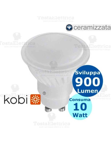 Lampadina a led ceramica gu10 10 watt 