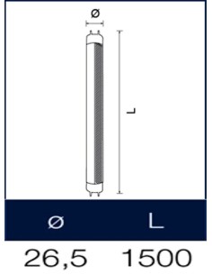 Tubo a led macellerie  150 cm cri 90 Wiva meat 2