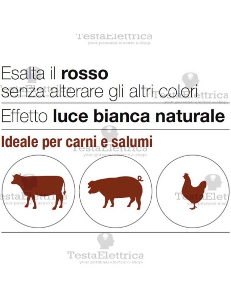 Tubo a led macellerie  150 cm cri 90 Wiva meat