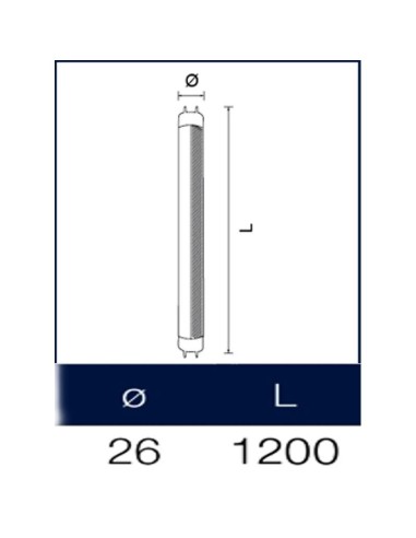 wiva 12100162 Tubo a led macellerie  120 cm cri 90 Wiva meat