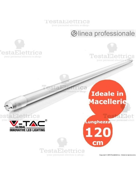  Tubo a led rosa macellerie  120 cm v-tac 6323