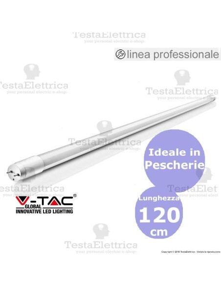  Tubo a led pescherie 120 cm v-tac 6325
