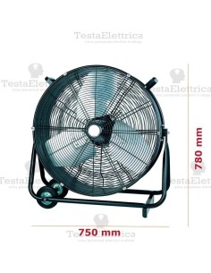 Ventilatore metallico con  ruote  2