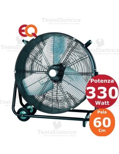 Ventilatore metallico con  ruote 