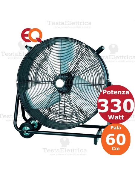 Ventilatore metallico con  ruote 